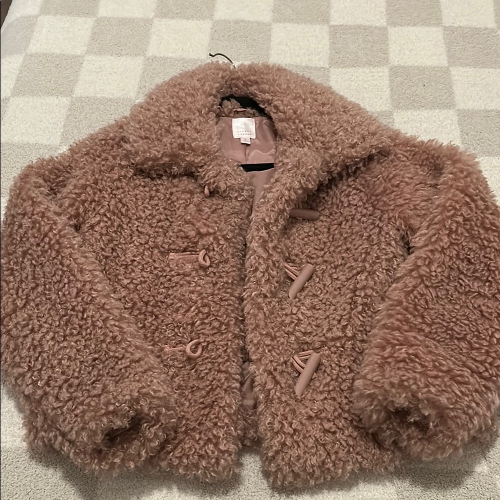 Pink Faux Fur Jacket